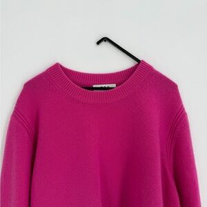 Cos Pink Fuchsia Pure 100% Cashmere Jumper Sweater